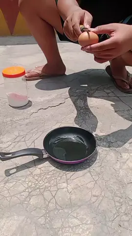 Eksperimen uji coba goreng telur pake sinar matahari suhu 37° panas poll #viral #fypシ #sidoarjo#porong 