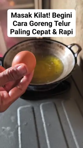 Masak Kilat! Begini Cara Goreng Telur Paling Cepat & Rapi #tukang 