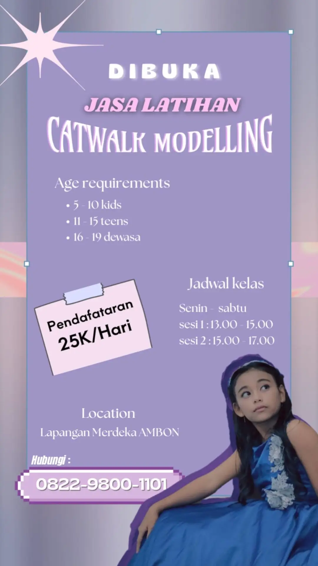 hallo semua,yang ingin catwalk lebih keren silahkan join!🔥😍#fypage #catwalkmodelling