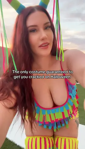 Just add the stick and some candy 🍬  to complete this Piñata costume 🪅 #pinata #candy #halloween #costume #cracked 