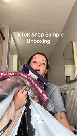 TikTok shop sample unboxing fall clothes edition #fallfashion #sweaterseason #falloutfits #tiktokshop 