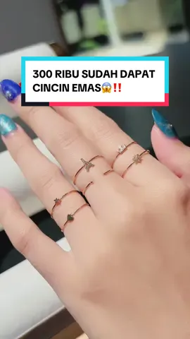 Dengan harga 300 ribu kamu udah bisa dapet cincin loh, modelnya yang minimalis cocok banget dipakai sehari-hari. Jangan sampai kehabisan, karena stoknya terbatas, yuk Check out sekarang 🛒😍 #cincinemas #koreanstyle #semarnusantara #emasasli #beliemas 