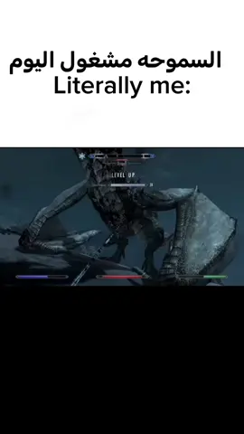 سويتها كثثثثيييرر😂   #skyrim  #theelderscrolls #gaming 