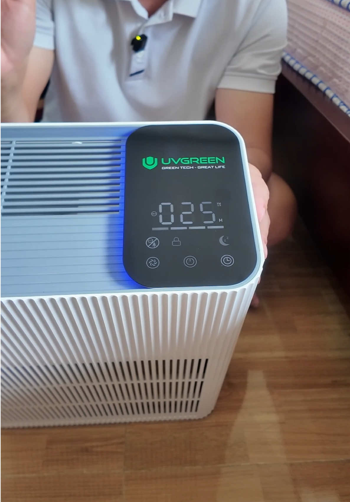 Máy lọc không khí xịn xò cho phòng 60m2 luôn #maylockhongkhi #uvgreenka600 
