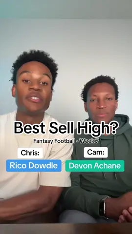 It’s time to sell high for fantasy football week 7! Chris is selling very high on Rico Dowdle, and Cam is selling high on Devon Achane. Who are you selling high? #ricodowdle #chubahubbard #devonachane #sellhigh #buylowsellhigh 