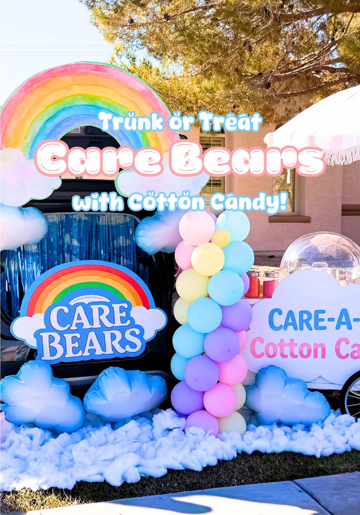 LOVED this super cute trunk or treat trunk I did this year with @Shop_cee_ 🌈✨😍my favorite trunk yet!🍭