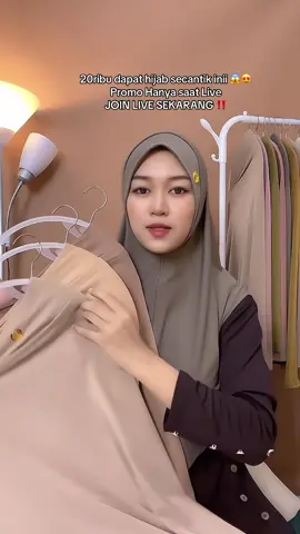 Hijab 20ribu udah restock JOIN LIVE SEKARANG ‼️