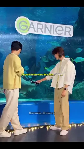 What The Fish!!!🤣🤣🤣 PONDPHUWIN WITH GARNIER #GarnierUnderWaterWorldDatexPondPhuwin #pondphuwin #ppnaravit #phuwintang #foryoupage @ppnaravit @phuwintang 