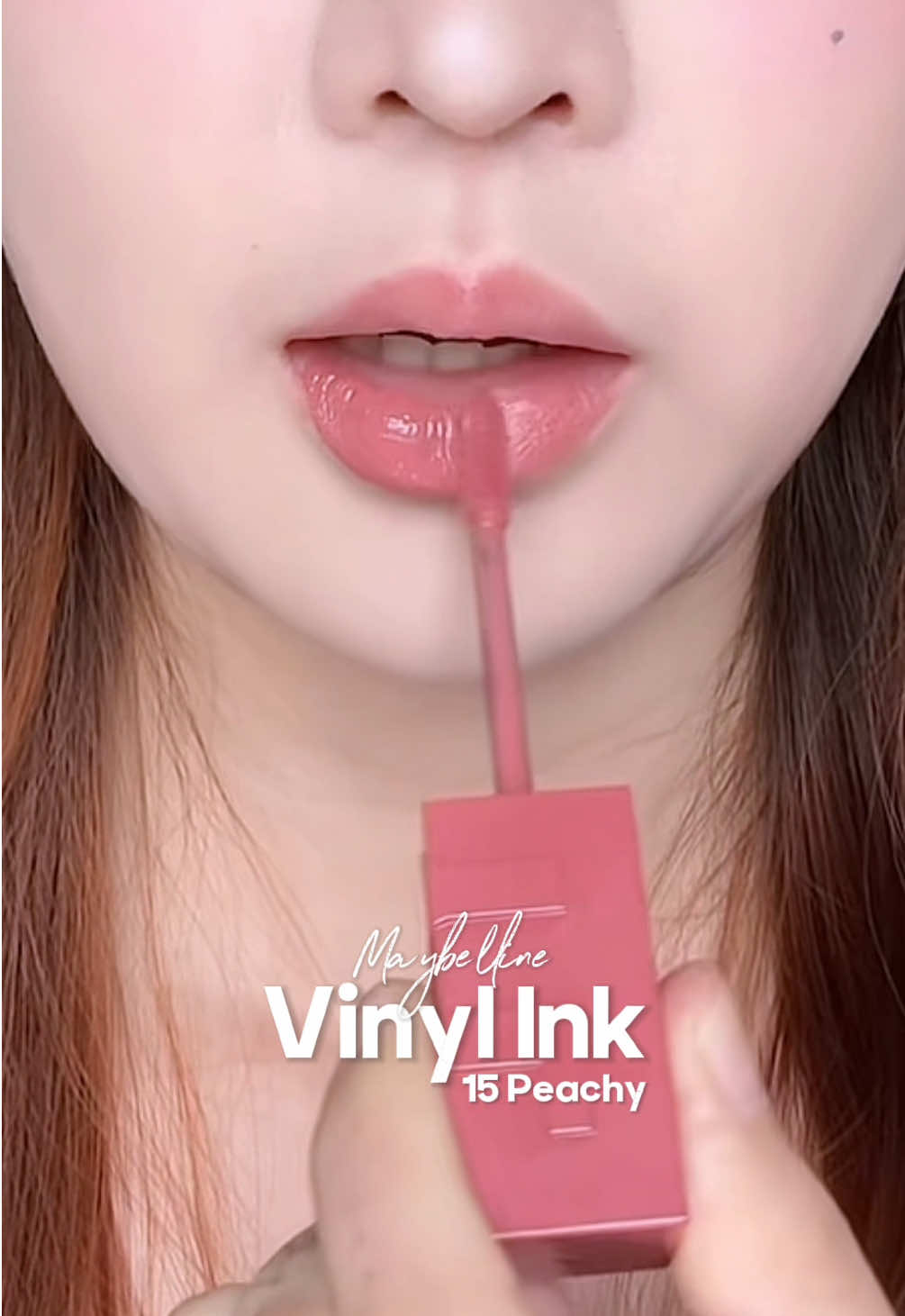 Soft Peach Lip🍑 Vinyl Ink เบอร์ 15 #SuperStayVinylInk #ลิปตัวมัม #ลิปไวนิลตัวแม่ #MaybellineThailand #tiktokบิวตี้         