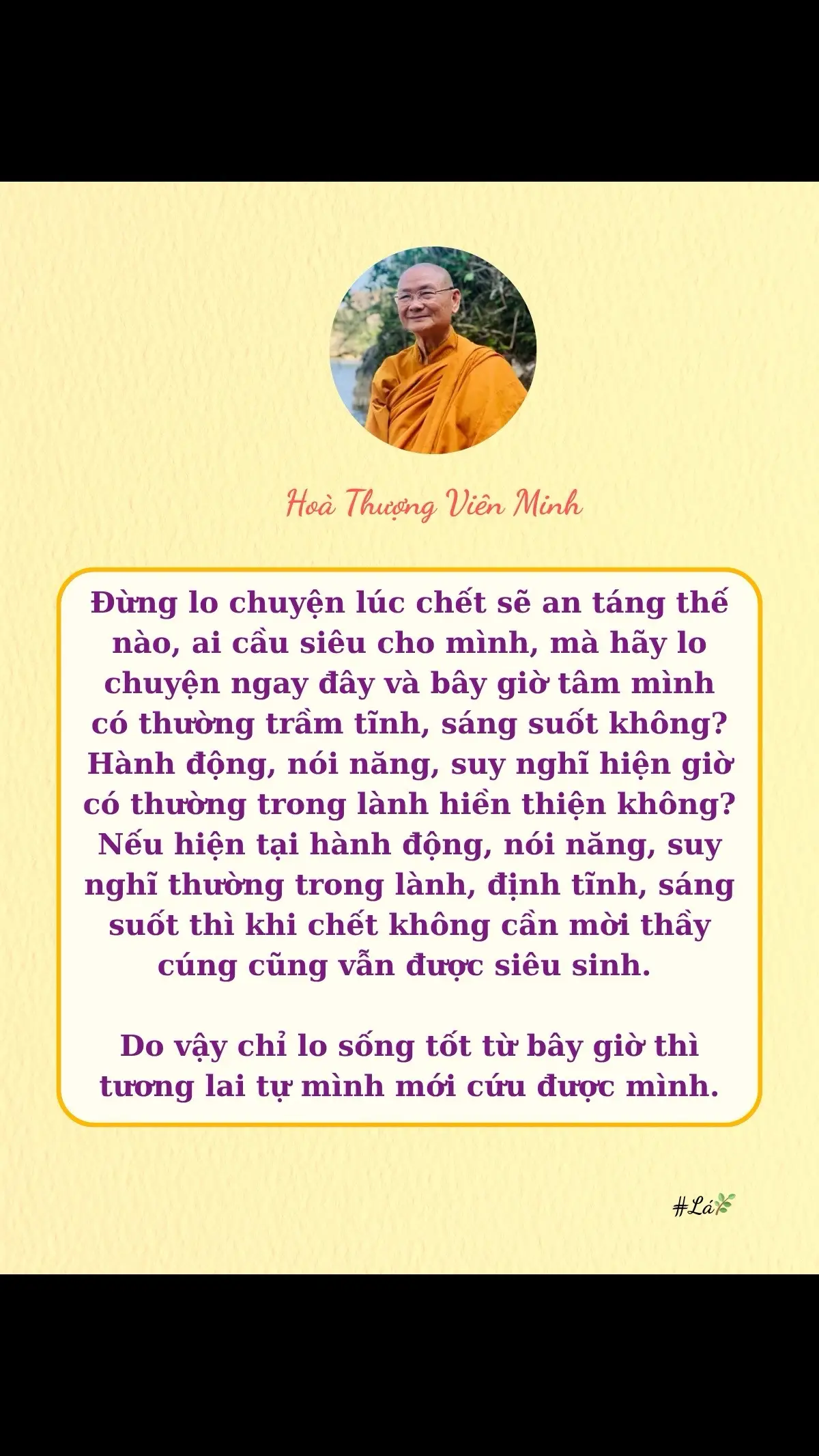 Hãy sống tốt từ ngay bây giờ, chỉ có tự mình mới cứu được mình 🙏 Nam mô A Di Đà Phật 🪷🪷🪷 #daovadoi #phatphapvadoisong #daophatvacuocsong #phatphapnhiemmau #songtinhthuc #nuongtuaphatphap #hocphatmoingay #chánhniệm #songtrongchanhniem #daophat #suvienminh #thayvienminh #hoathuongvienminh 
