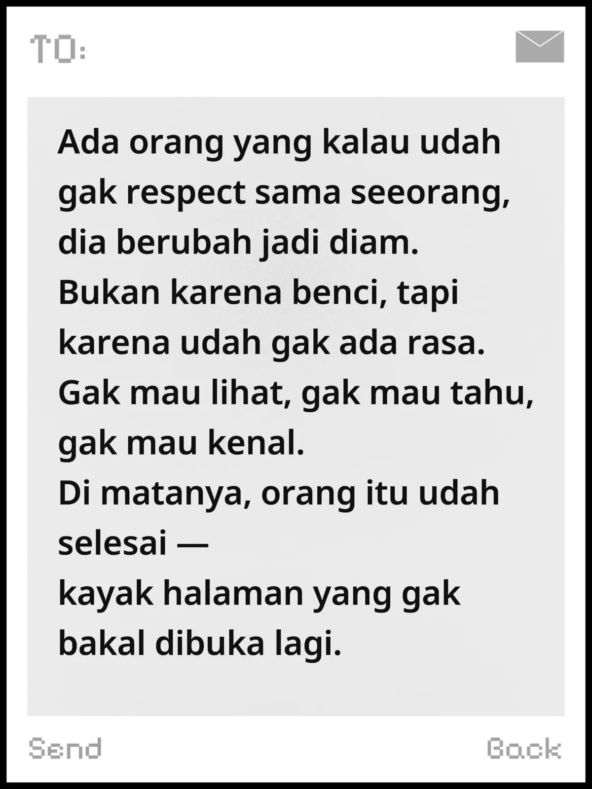gak respek, gak koneksi. Diamku bukan benci tapi selesai.. #motivasi #viralvideo #pelitfyp #katabijakkehidupan #fypシ゚viral 
