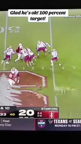 Targeting called on Stanford. Awful hit. #floridastate #stanford #cfb #fyp 