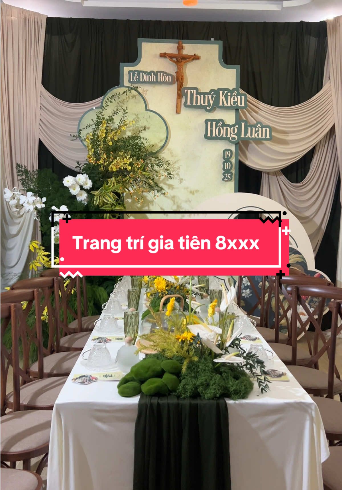 Gia tiên xinh đẹp cho cô dâu Xuân Sơn - Bình Giã  #decorVungTau #decordepbrvt #chauducbariavungtau #cưới #cdcrcdcrvungtau 