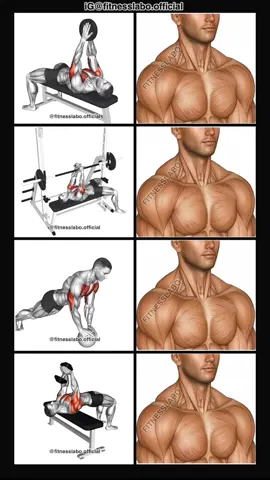 ✅ How To Build Inner Chest Muscle  ① Svend Press ② Smith Hex Press ③ Push-up On Ball ④ Pullover  3 sets 12-15 reps 