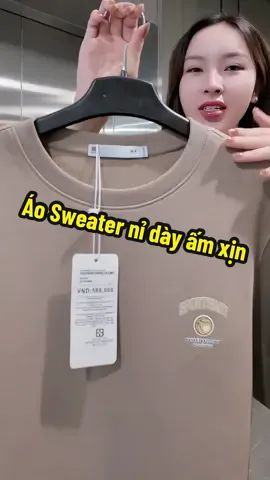 Anh nào hay mặc áo nỉ hàng xịn, hàng thương hiệu săn ngay đi ạ #aoni  #aosweater  #chiemreview 