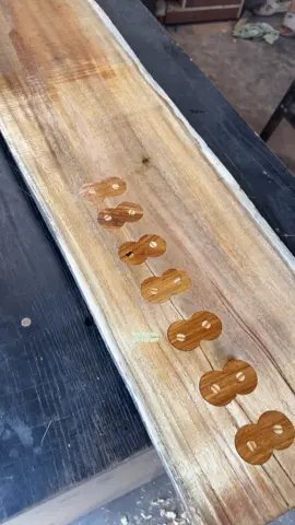 Repair cracked wood with chain link #DIY #tools #tips #woodworking 