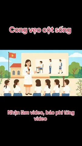 Bài tuyên truyền cong vẹo cột sống #ytetruonghoc #tuyentruyen #taptanhxaykenh #xuhuong 