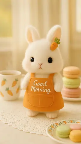 @relaxspire  Good Morning Bunny☕🐰 . #CuteBunny #MorningVibes #BunnyTok #AdorablePets #fypシ 