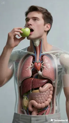 OMG what happens to internal organs 😱😱😱😱😱 #3danatomy #unhealthyfood #apple #trending #viral 