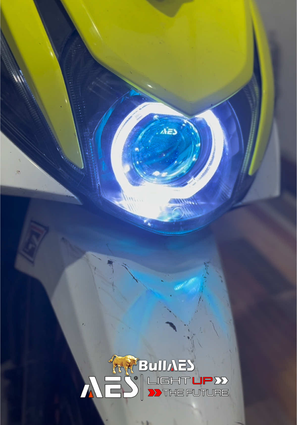 Instal Headlamp Biled AES Experience v1 Yamaha Mio M3 Info 📲 081997415786 #yamahamio #miom3modifikasi #teambullaes #fyp #garasi47