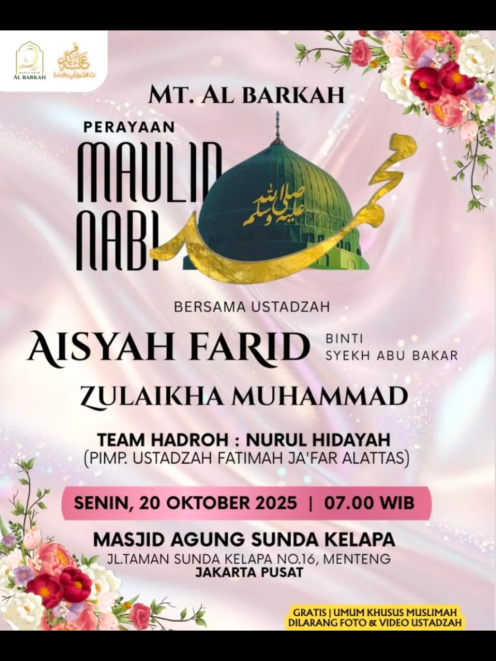 Besok bisa hadir tempat yang terdekat. Hadir kajian menambah ilmu charge hari dan iman.  #ustadzahaisyahfaridbsa #kajianmuslimah #kajianrutin #mtikhwanatuljannah #fyppppppppppppppppppppppp @aisyahfarid 