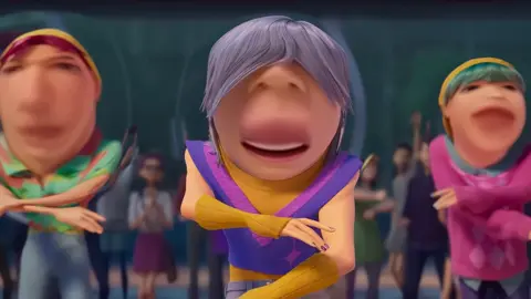 Kpop demon hunters, but weird part 2 #kpopdemonhunters #sajaboys #sodapop #huntrx #bighead 