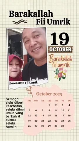 Barakallah fii umrik keponakan sholeha