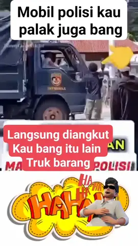 Mobil Polisi di palak juga, auto langsung diangkut 😁😁 #sorotan #semuaorang #lucu #viral 
