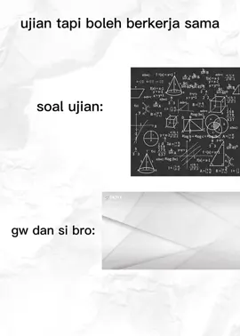 biasa lah ujian harian ☝️🤓 #fyp #meme #wielinoino 