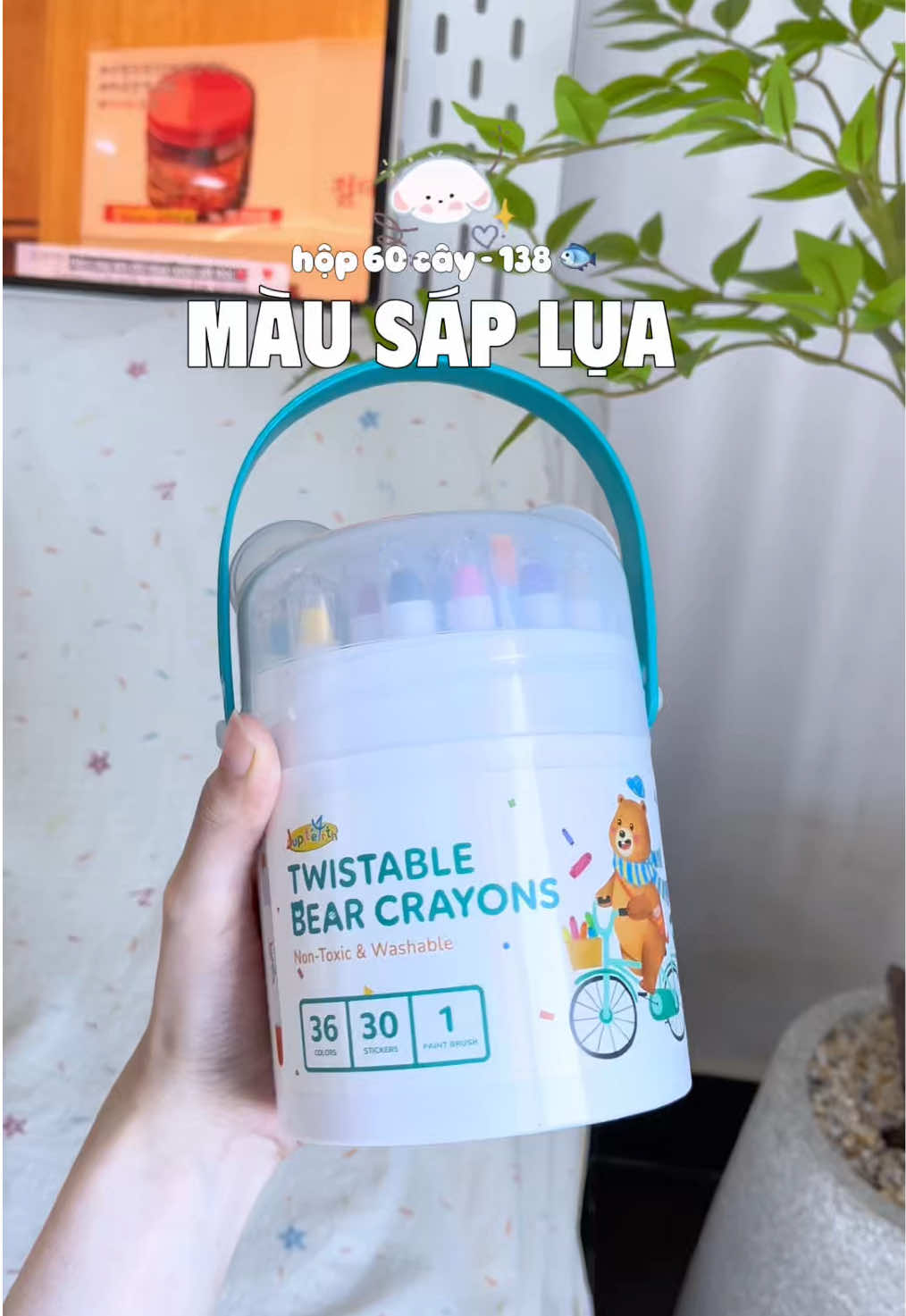 Mua màu sáp tặng cọ chi ta, xem hết video để biết nhennn #mausaplua #mausap #vemausap #butmau #tomau 