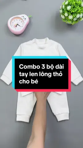 Combo 3 bộ dài tay len lông thỏ cho bé mặc thu đông #binkids #bododaitay #bododaitaylenlongthochobe #mevabe #quanaotreem 