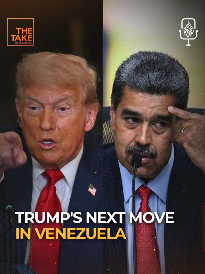 Trump continues to strike alleged drug trafficking boats off Venezuela’s coast—will the country’s mainland be next? . Tune into the latest episode of #TheTake podcast. #news