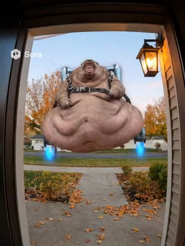 fat monkey uses super powers  #animalmemes #aimeme #sorai #funny #animals