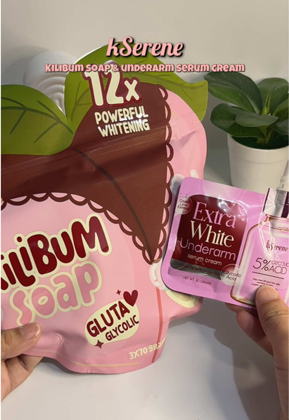 Kili-kili goals? 😍 Try KSerene KiliBum Soap + Underarm Serum Cream — 12x whitening power with Gluta & Glycolic! #kserenekilibumsoap #underarmwhitening #kserene #underarmswhitening  