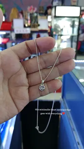 another cute and minimalist heart necklace for you❤️ #ladiesnecklace#minimalist #giftidea#legit925silver #fypシfyp 