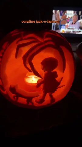 something fun !!  #pumpkin #pumpkincarving #coraline #halloween #jackolantern 