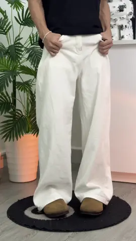 Quần jean trắng ống rộng cho anh chị em mặc được hết #quanjean #quanjeantrang #quanjeanong 