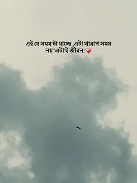 এই যে সময়'টা যাচ্ছে এটা খারাপ সময় নয়''এটা'ই জীবন.!❤️‍🩹 : : : : : : : :#statusvideo #viral #pppppppppppppppp #capcut 