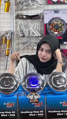 HALLO BOSKU🥰Kita ready kembali headlamp biled + RGB sportsday for ninja🔥🥰🤩 #ninja #ninjass #xybca #modified #modifye 