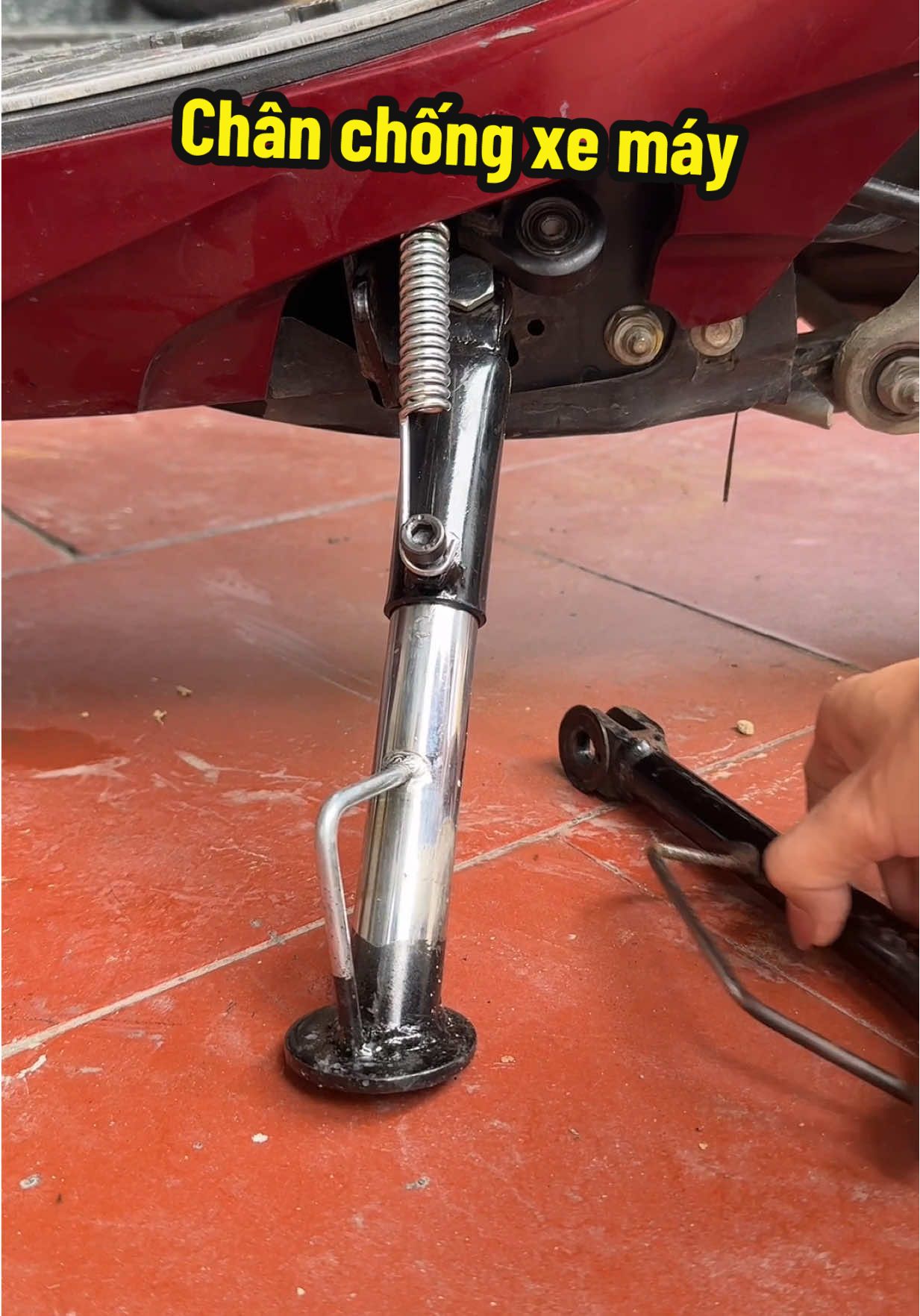 Chân chống xe máy siêu chắc chắn luôn #chanchong #chanchongxemay #chanchongnghieng 