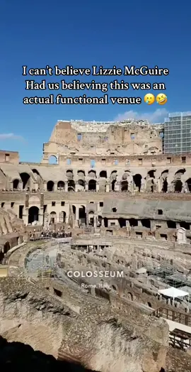 Still iconic though, glad I got the chance to step in it #lizziemcguiremovie #colosseum #rome #fyp #italy 
