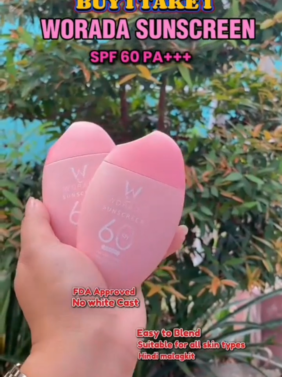 buy 1 take 1 worada sunscreen #sunscreen #worada #buy1take1 #fyp #viral 