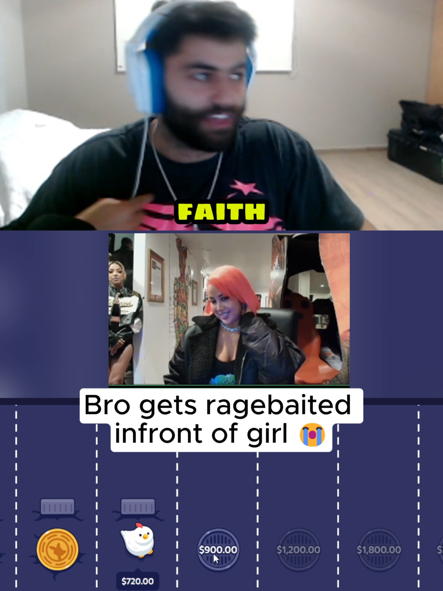 Bro gets ragebaited infront of girl 😭#foryou #viral #streamer #clips #fyp