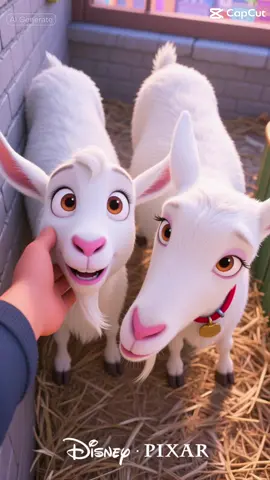Just some goats living their Disney princess dreams 👑🐐 #Disney #goats #Farmlife #chucklinggoat #animals   
