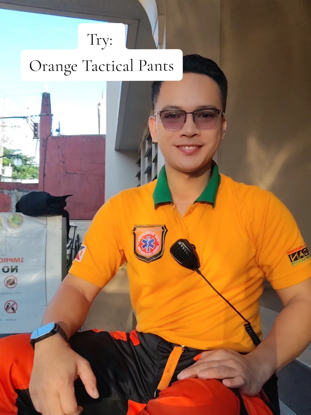 Try lang. Orange Tactical pants. #SCANinternational #SavingLivesIsOurPriority #EmergencyFirstResponder #fyp #fypage 