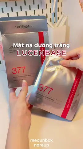 ✅ Săn sa.le được em mặt nạ nì chỉ hơn tră.m 🐠 mà dùng ưng quá trời luônn #matna #matnalucenbase #lucenbase #mask #skincare #duongda #goclamdep #review #377 #unbox #meounbox #xh 