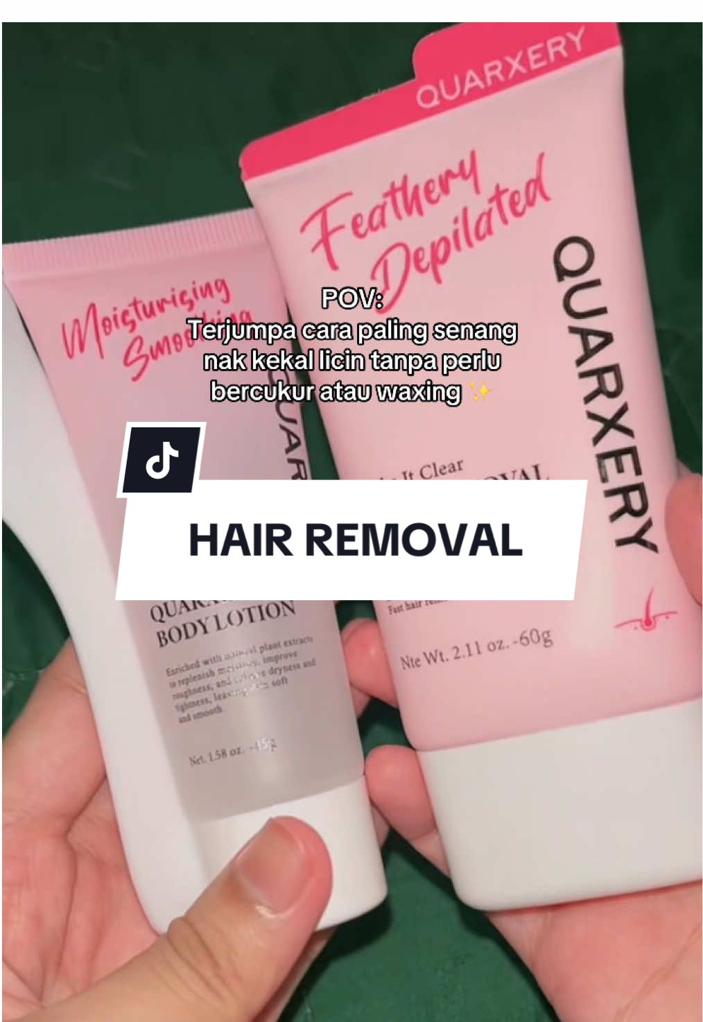 Kulit lembut, hati pun tenang 🤍 #HairRemoval #SelfCare #fyp 