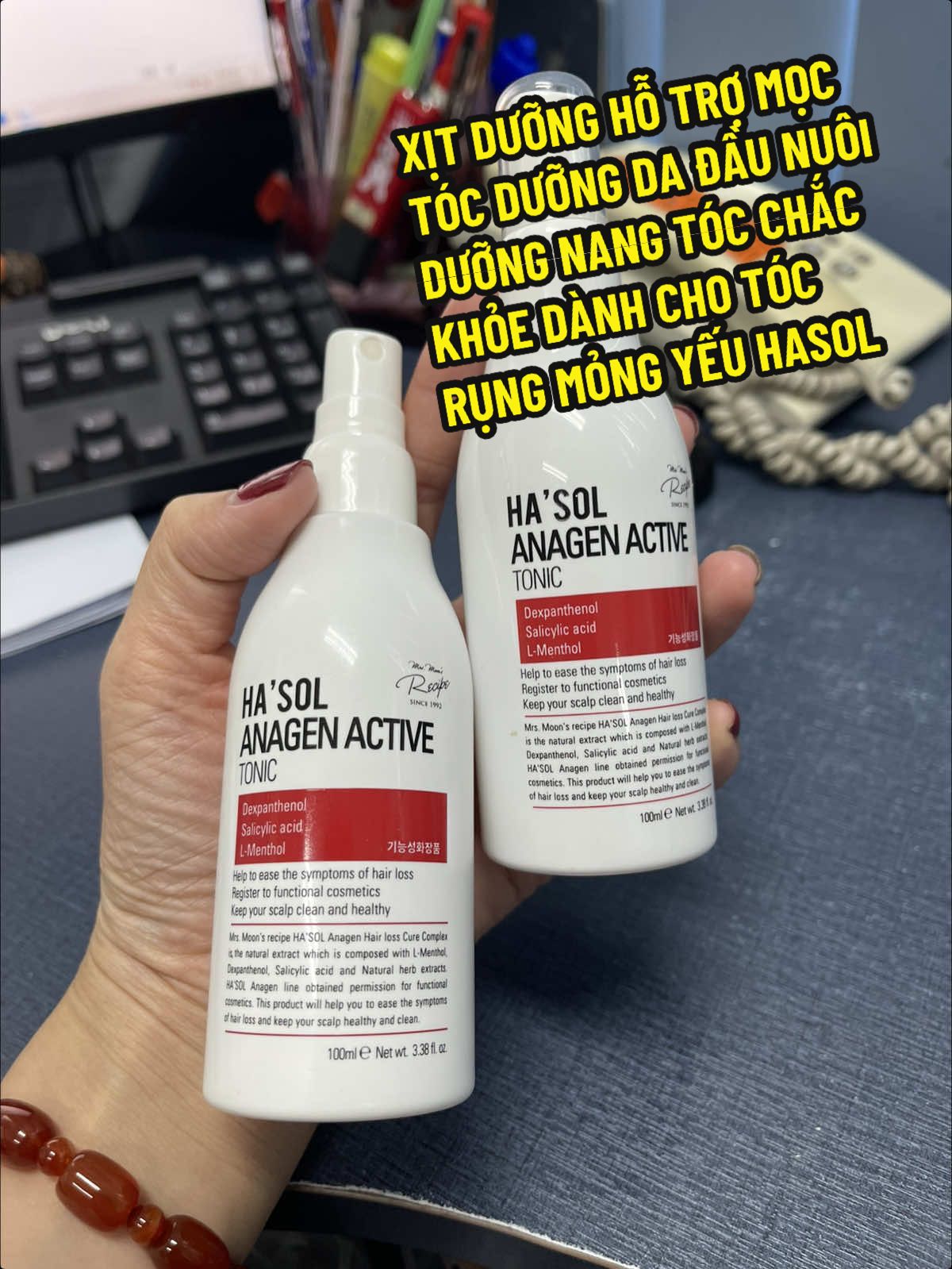 Xịt Dưỡng Kích Mọc Tóc Hasol - Giải Pháp Cho Tóc Rụng, Mỏng và Yếu.  @Alice Thư Since 2020  @Alice Thư Since 2020  @Alice Thư Since 2020 #xitduongtochasol #xitkichmoctoc #xitmoctoc #xittochasol #chamsoctoc 
