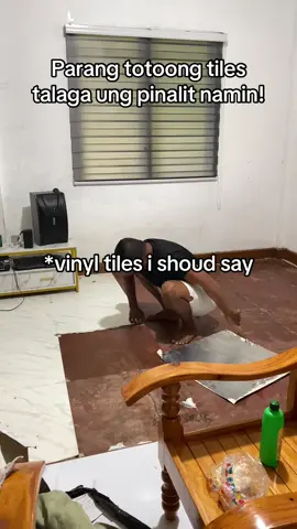 Ito ung legit na vinyl tiles na pang matagalan talaga. #vinyltiles #vinylfloorsticker #vinylfloor 