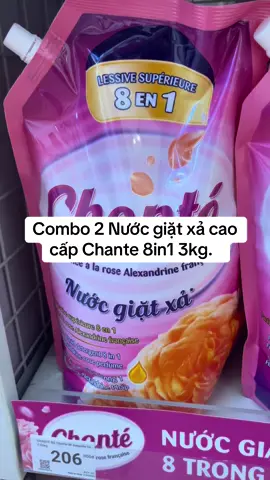 Combo 2 Nước giặt xả cao cấp Chante 8in1 3kg. #giatxa #chante #viral #nuocgiatcaocap #shophungvuong86 